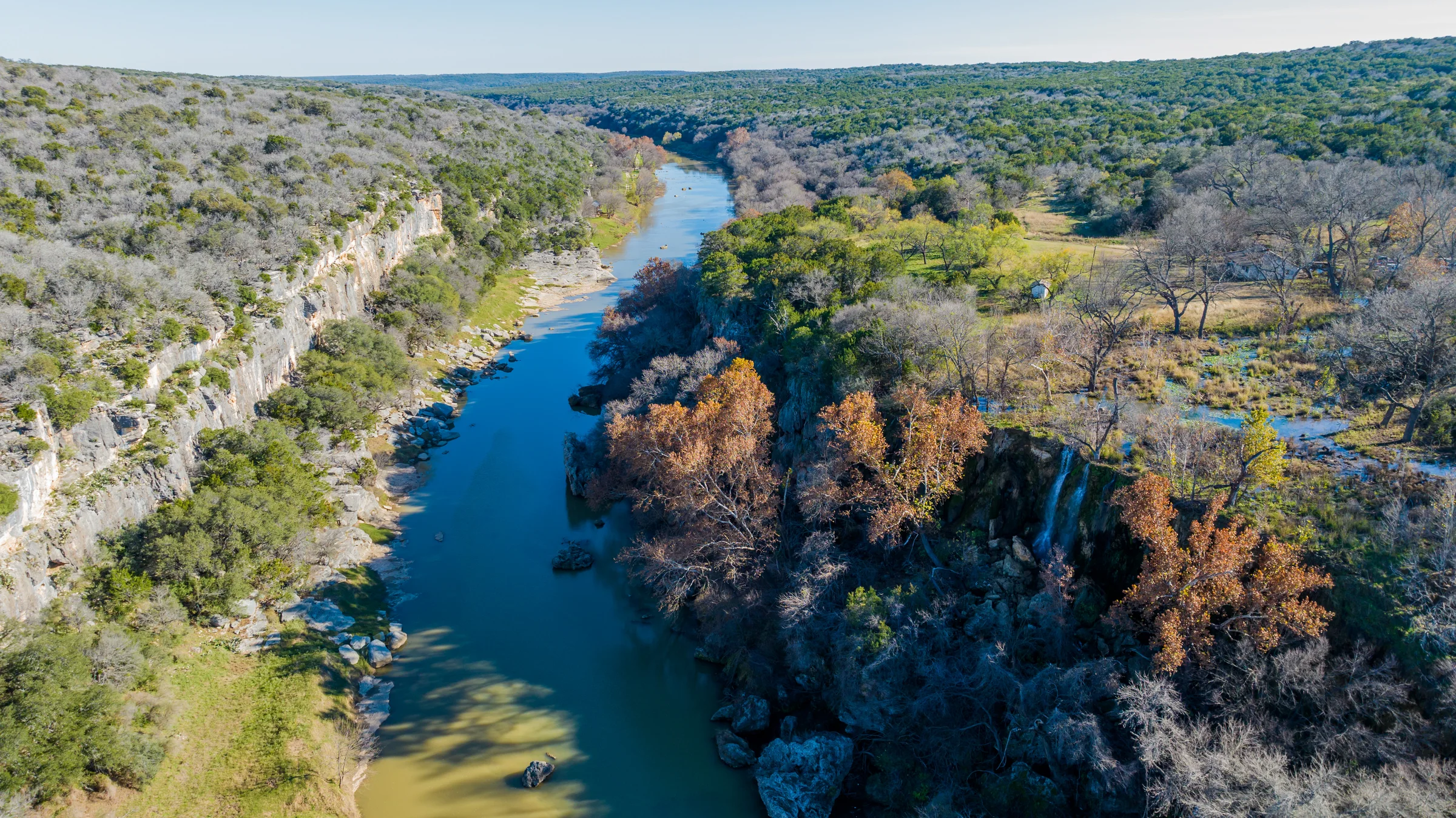 Central Texas Waterfall — Lampasas County, Texas
