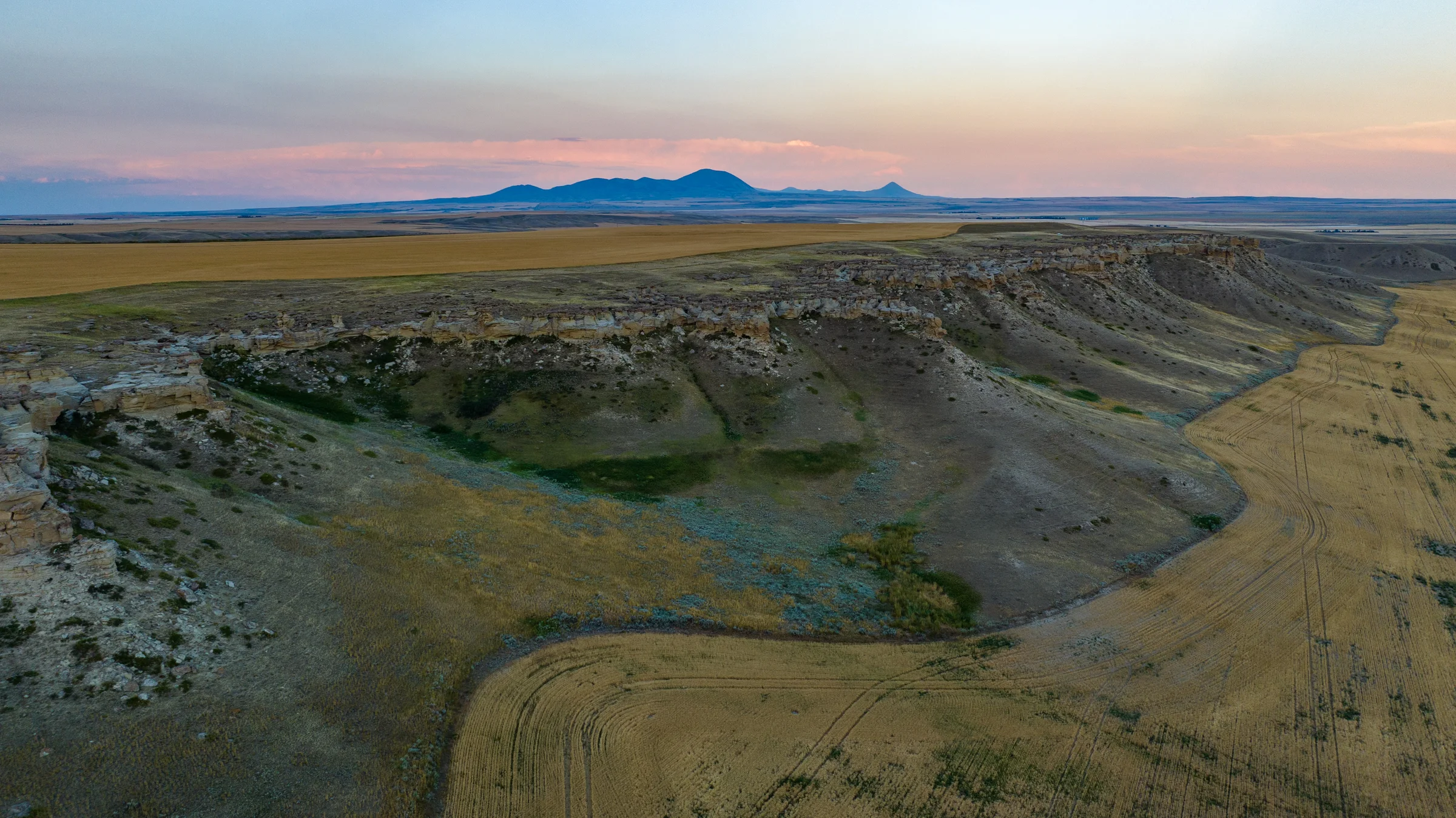 Little Jerusalem with Sweetgrass Hills — Toole County, Montana