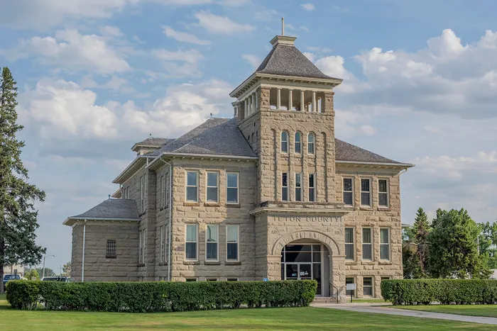 The County Courthouse — Plate 4.x · Teton County, Montana