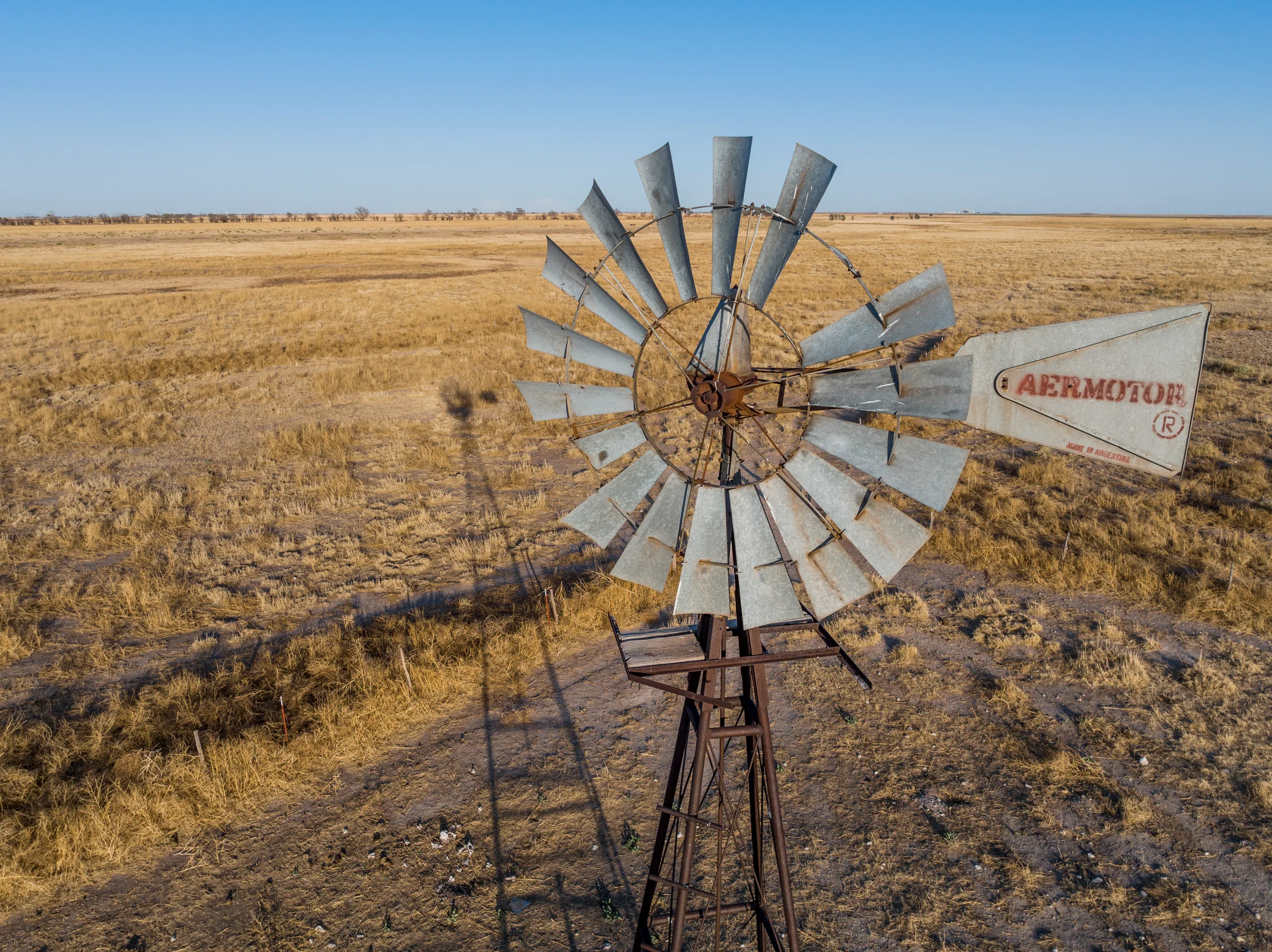 Aermotor on the Plains — Lamb County, Texas