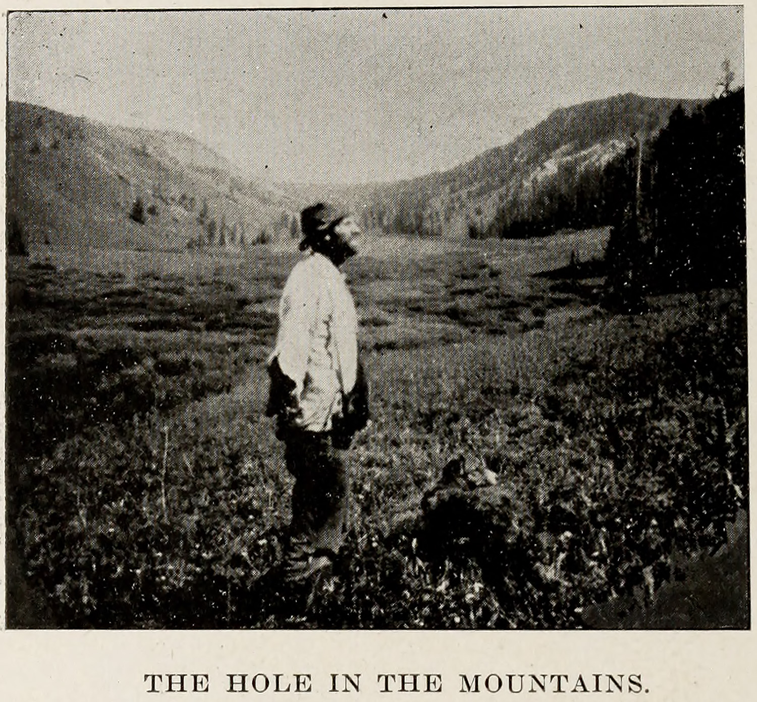 Photograph of Culver at the Hole in the Mountains